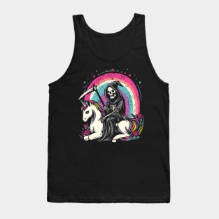 Grim Reaper Unicorn Tank Top